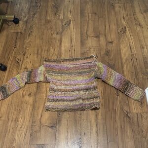 Fashion Nova Earthy Tones Off-Shoulder Sweater